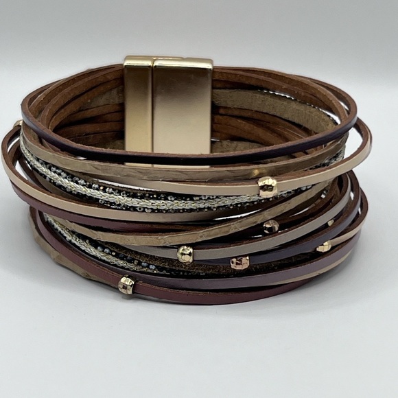 4 Magnetic leather bracelets - Picture 13 of 16